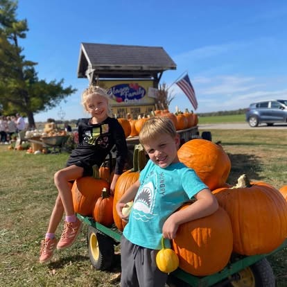 Kids enjoying activities at Hagen Family Orchard